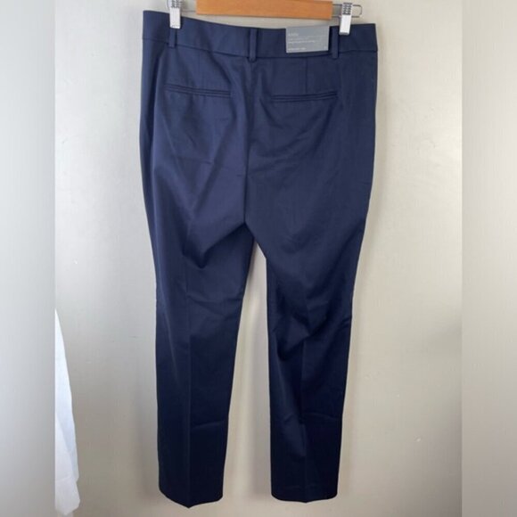 Ann Taylor Pants Womens 6 Ann Fit Straight Leg Trouser blue Mid Rise NEW NWT - Picture 2 of 11